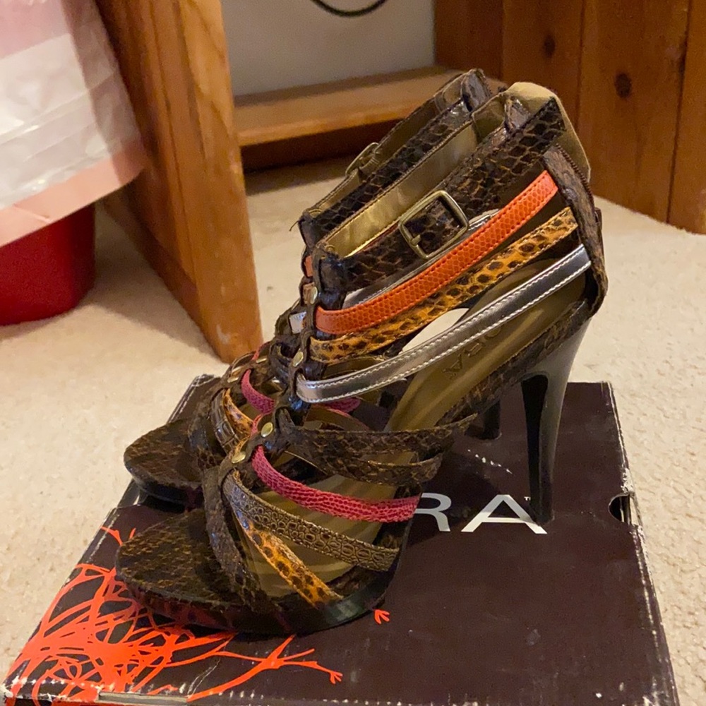 Strappy heels